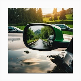 Reflection Of A Car 2 Canvas Print