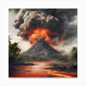 Volcano Eruption Canvas Print