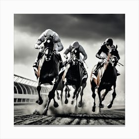 Horse Race 4 Canvas Print