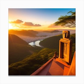 Sunset In Brazil 2 Canvas Print