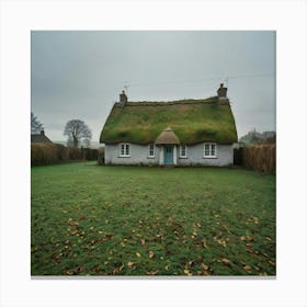 Thatched Cottage In Ireland Canvas Print