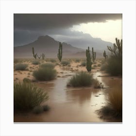 Desert Landscape Canvas Print