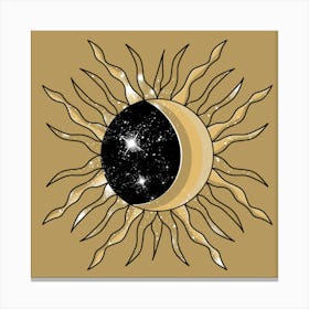 Sun And Moon Canvas Print