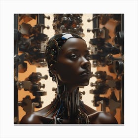 Cybernetic Woman 4 Canvas Print