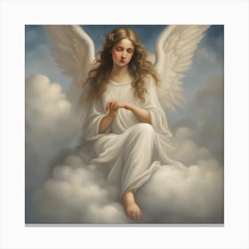 Angel In The Clouds 1 Canvas Print