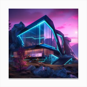 Futuristic House Canvas Print