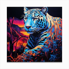 Neon Jag Canvas Print
