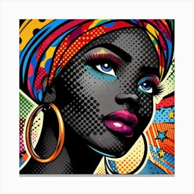 Oni Pop African Woman Canvas Print