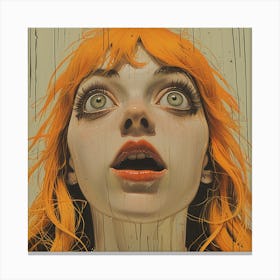 'The Girl With Orange Hair' Canvas Print