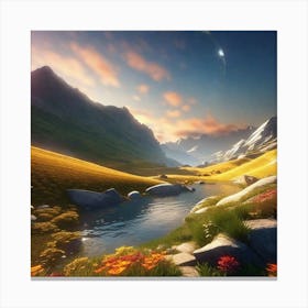 Mountain Landscape 28 Canvas Print