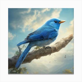 Blue Bird 2 Canvas Print