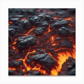 Close Up Of Lava 1 Canvas Print