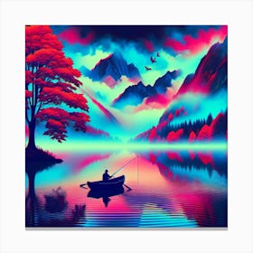 Fishing in Peace Canvas Print