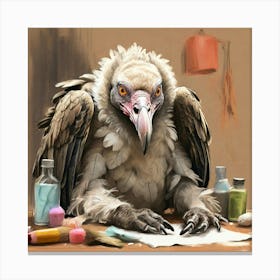 Vulture At Work Canvas Print