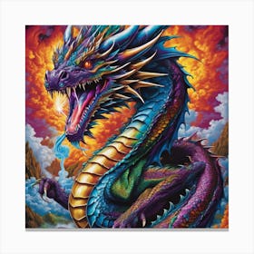 Lsd Dragon 1 Canvas Print