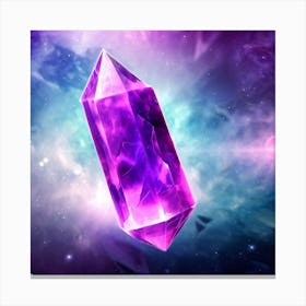Purple Crystal 1 Canvas Print