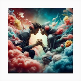 'Love In The Clouds' Canvas Print