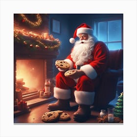 Christmas Santa 30 Canvas Print