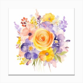 Watercolor Bouquet 6 Canvas Print