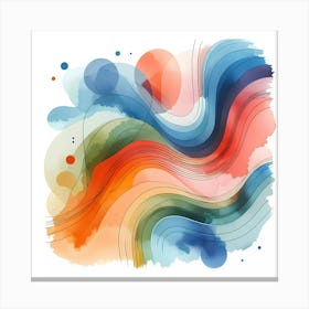 Abstract Watercolor Painting 16 Canvas Print