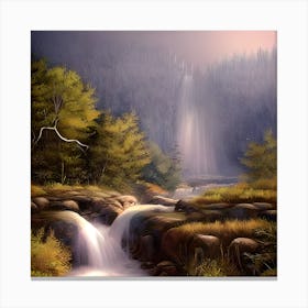 Misty Canvas Print