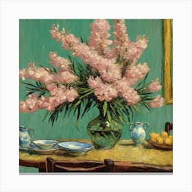 Oleanders, Vincent Van Gogh Dining Room 1 Canvas Print