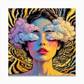 Psychedelic Girl Canvas Print