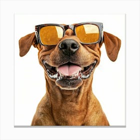 Dog In Sunglasses 9 Canvas Print