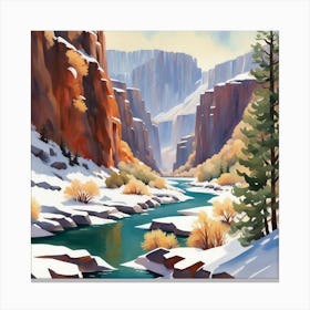 Grand Canyon Winter Canvas Print