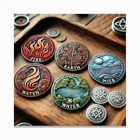 Sovereign Flame Elemental Tokens Canvas Print