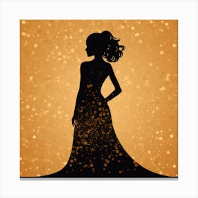 Silhouette Of A Woman 5 Canvas Print