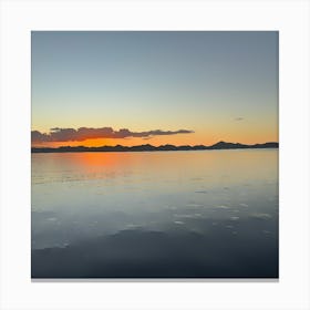 Sunset Over ocean Canvas Print