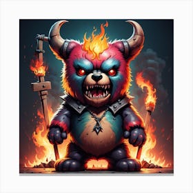 Troll Bear Canvas Print