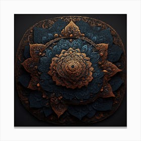 Psychedelic Flower Canvas Print
