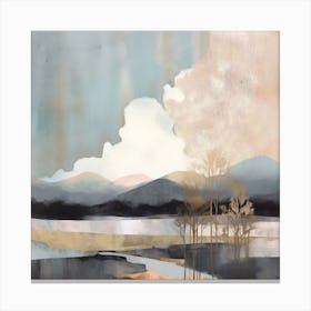 Golden Landscape 4 Canvas Print
