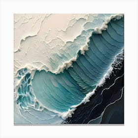 Abstract Of A Wave 3 Canvas Print
