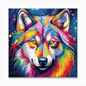 Wolf Painting Canvas Print