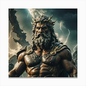 God Of Thunder Canvas Print