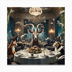 Dinner Party 1 Canvas Print