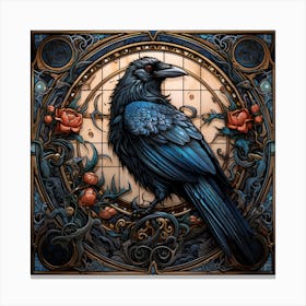Csgboss Uhd Intricate Portrayal Of A A Crow Adorned With Ornate 1276b1a0 3d0d 47b5 89d2 C0ae5e266911 Canvas Print