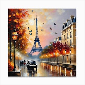 Paris Eiffel Tower 86 Canvas Print