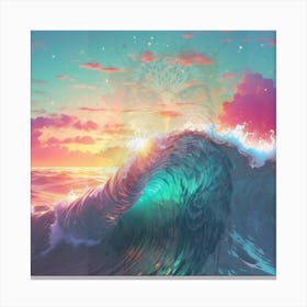 Sunrise Over The Ocean Canvas Print