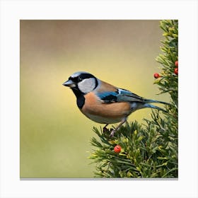 Tit on branch 10 Canvas Print