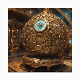 Steampunk Clock 3 Canvas Print