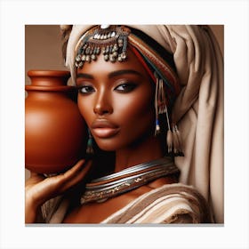 Beautiful African Woman Canvas Print