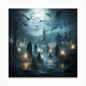 Haunted House 2 Canvas Print