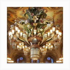 Chandelier In The Opera House Canvas Print