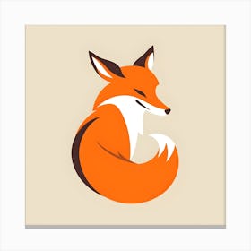 Fox Logo 1 Canvas Print