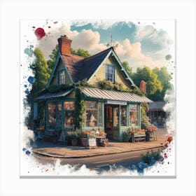 Little Cottage Canvas Print