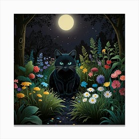 Default Night Garden Art Print 2 Canvas Print